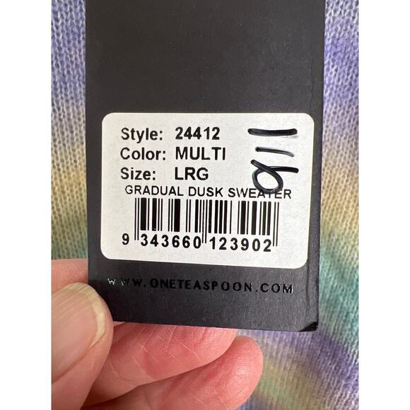 NWT Free People x One Teaspoon Gradual Dusk Sweater Size Large - Picture 8 of 10